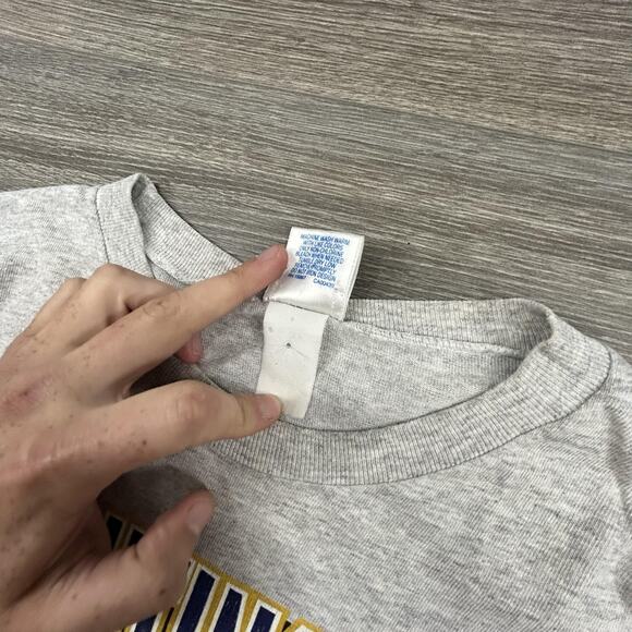 Vintage Notre Dame Shirt Mens Large Double Sided College Football 90s USA - Picture 5 of 8